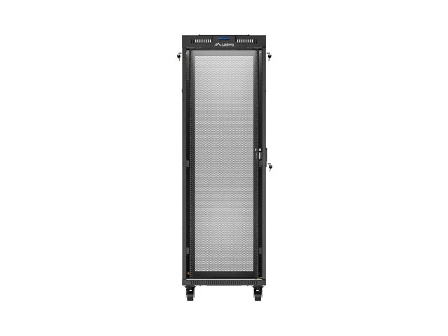 Lanberg rack cabinet 19" free-standing 37U/600X600 (FLAT PACK) with mesh door LCD black