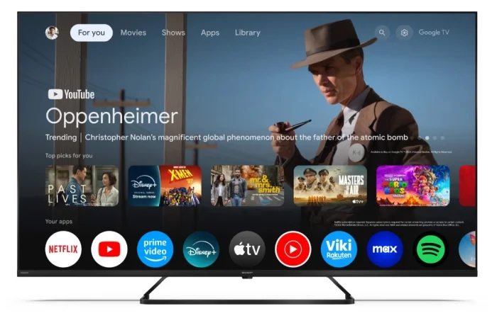 Телевизор Sharp 55HP6265E 55" QLED 4K UHD Google TV