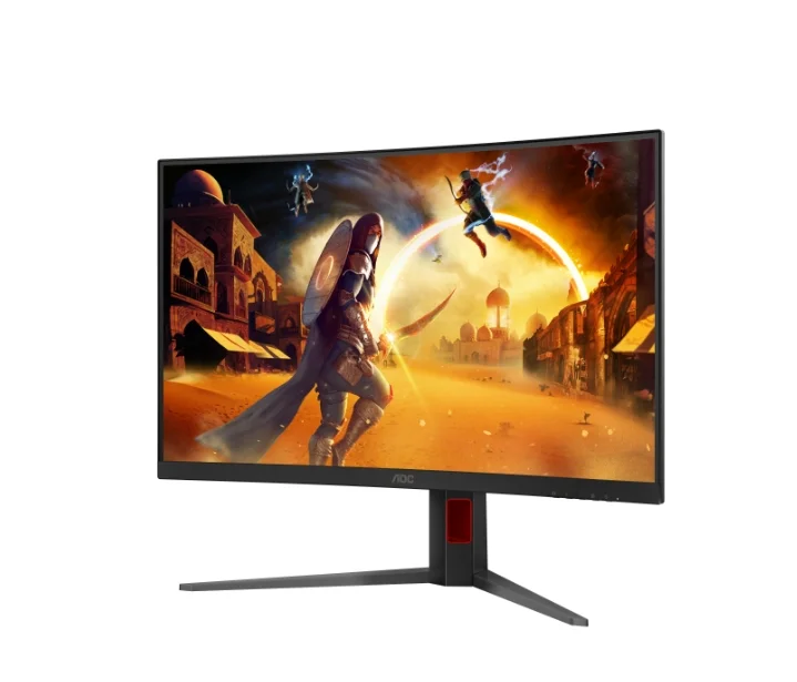 AOC C32G4Z, 31.5" Curved 1500R, VA, WLED, 1920x1080@260Hz (OC, Native 240Hz), 4ms GtG, 0.3ms MPRT, 300cd m/2, 3500:1, Adaptive Sync, FlickerFree, Anti Blue Light, 5Wx2, Tilt, Height Adjust, Swivel, 2xHDMI, DP