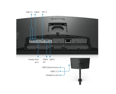 BenQ PD2706UA VERTICAL &  PROFESSIONAL DISPLAY PD2706UA DARK GREY