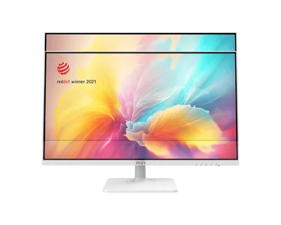 MSI Modern MD2712PW, 27", 100Hz, 1ms, IPS, 1920x1080 (FHD), 16:9, Flat, HDR Ready, EyesErgo, AG, MSI Display Kit, 117% sRGB, 300 nits, 1000:1, RedDot Winner, 1xHDMI1.4, 1xTypeC DP alt. w/PD (15W), Speakers 2x3W, Pivot, Heigh Adj., VESA, White, 5.85kg