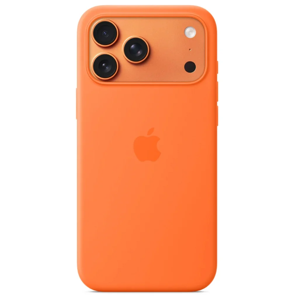 Apple iPhone 17 Pro Max Silicone Case with MagSafe – Orange