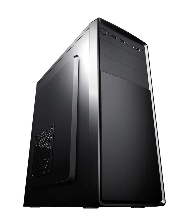 Кутия за компютър POWERCASE 173-G02 Middle Tower с включено захранване 500W