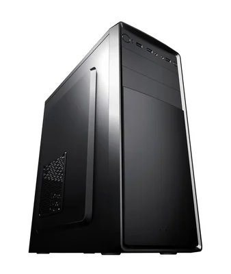 Кутия за компютър POWERCASE 173-G02 Middle Tower с включено захранване 500W
