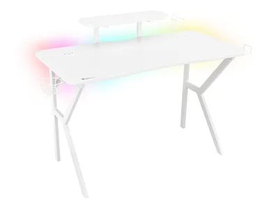 Геймърско бюро Genesis Holm 320 RGB, бяло