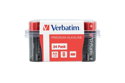 Алкална батерия Verbatim AA, 24 броя (кутия)