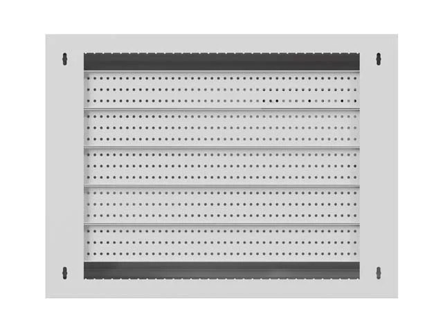 Комуникационен шкаф LANBERG – TPR, 10" & 19", 3U, 560 x 420 x 180 mm, с мрежест панел, сив