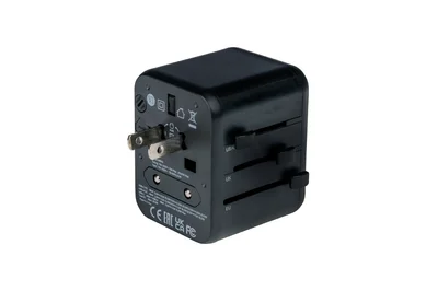 Адаптер за пътуване Verbatim UTA-02 универсален с USB-C PD 20W и USB-A QC 3.0