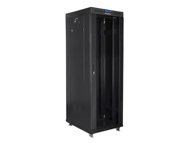 Lanberg rack cabinet 19" free-standing 37U/800x1000 (flat pack) with glass door lcd black v2