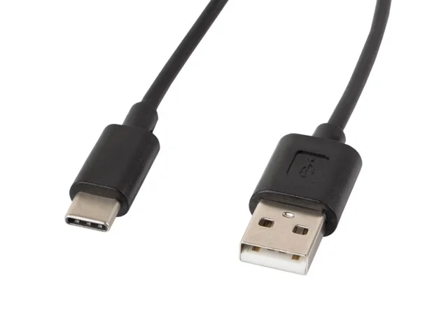 USB кабел LANBERG – USB-C(M) към USB-A(M), 2.0, 1.8m, черен