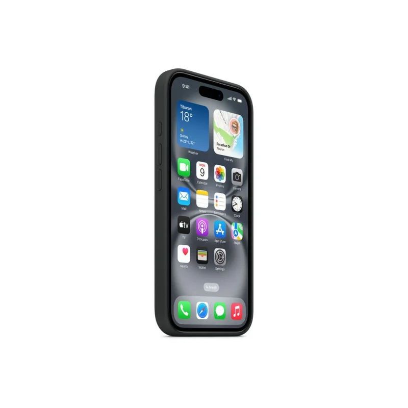 Apple iPhone 16 Silicone Case with MagSafe - Black