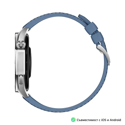 Huawei Watch GT5  Vili-B19W, 1.43", Amoled 466x466 PPI 326, BT5.2 BLE/BR/EDR, 5ATM, 524mAh, Screenshot sharing, support message input, message notifications, Battery life up to 14 days, Compatible with iOS and Android devices, Blue Woven