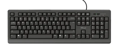 Клавиатура TRUST Primo, жична, USB, кирилизация БДС, черна