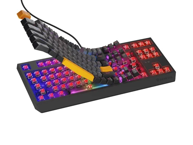 Гейминг клавиатура Genesis Thor 230 TKL Outemu Red RGB Anchor Gray Negative US