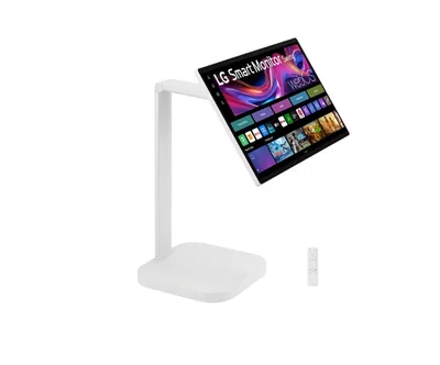 Монитор LG 32U889SA-W 31.5" IPS 4K UHD Touch Smart webOS, HDR10, DCI-P3 95%, 3x USB-C (PD 65W), 2x HDMI, Въртяща се стойка, Бял