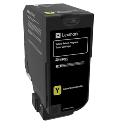 Lexmark 74C20Y0 CS720, CS/CX725 Yellow Return Programme 3K Toner Cartridge