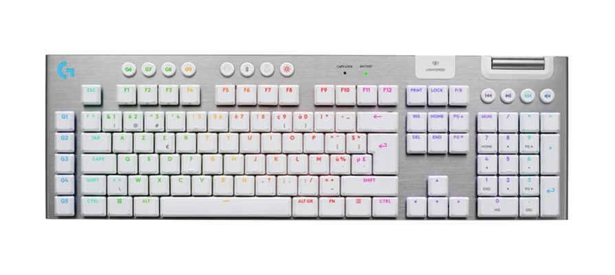 Logitech G915 X LIGHTSPEED Wireless Gaming Keyboard - WHITE - US INT`L - EMEA28i-935