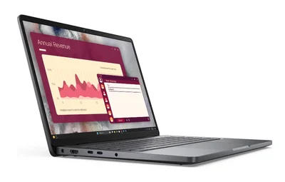 Dell Pro 14 PC14250, Intel Ultra 5 235U vPro (12 TOPS NPU, 12 cores, up to 4.9 GHz), 14, FHD+, 300 nit, 45% NTSC, AG, 16 GB: 1 x 16 GB, DDR5, 5600 MT/s, 512 GB SSD, Integrated Intel graphics, FHD HDR + IR Cam, Wi-Fi 6E, Backlit Kb, Ubuntu, Platinum silve