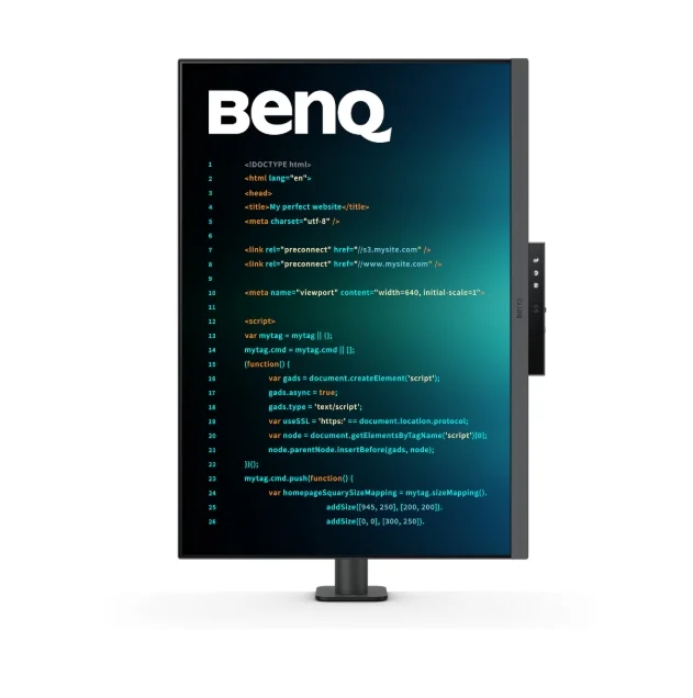 BenQ RD280UA, 28” 4K+ BenQ Programming Monitor with MoonHalo and Flexible Arm, 28.2W LED MONITOR RD280UA METALLIC GREY