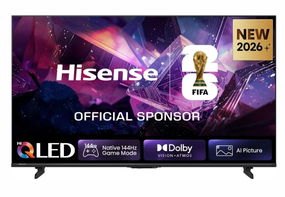 Hisense 85" E7S Pro, 4K Ultra HD 3840x2160, QLED, Quantum Dot, 144Hz, HDR 10+ adaptive, HLG, Dolby Vision, Hi-Concerto,Dolby Vision Atmos, Smart TV, WiFi 5GHz, WiFi Direct,Light Sensor, BT, Anyview Cast, 4xHDMI, 2xUSB, LAN, CI+, DVB-T2/C/S2, Black