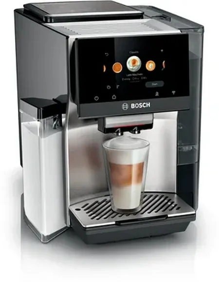 Кафемашина BOSCH – TQE81703 SER8 VeroCafe, 19 bar, TFT дисплей, Aroma Select, ColdBrew, подгряване на чаши, Inox