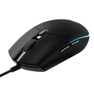 Logitech G102 Mouse, Lightsync RGB, 8000 DPI, 6 Programmable Buttons, Black