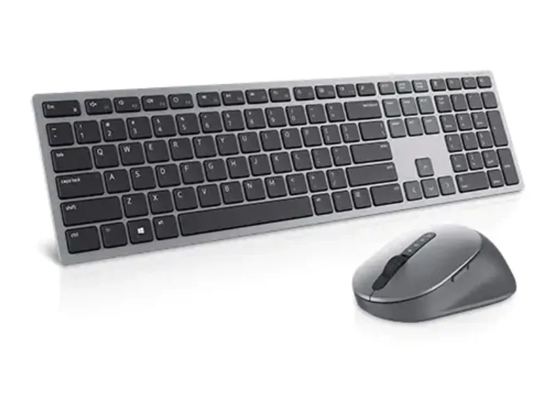 Комплект безжична клавиатура и мишка Dell Premier Multi-Device KM7321W сив
