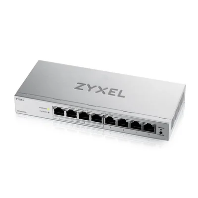 ZyXEL GS1200-8HP v3, 8 Port Gigabit PoE+ webmanaged Desktop Switch, 4x PoE, 68 Watt