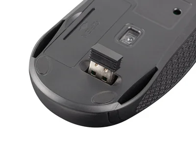 Комплект чанта за лаптоп Natec WALLROO 2 15.6" с безжична мишка, черен