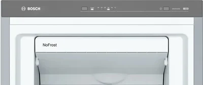 Bosch GSN36VIEP SER 4, FS upright freezer, NoFrost, E, 186/60/65cm, 242 l, 39 dB(C), IceTwister, VarioZone, BigBox, 4 drawers, handle, Stainless steel with fingerprint protection