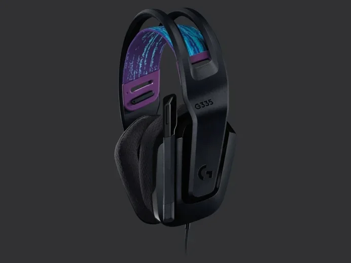 Logitech G335 Gaming Headset, PRO-G 40 mm Drivers, DTS Headphone:X 2.0 Surround, Blue Voice Microphone, 240 g, Black