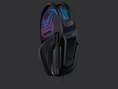 Logitech G335 Gaming Headset, PRO-G 40 mm Drivers, DTS Headphone:X 2.0 Surround, Blue Voice Microphone, 240 g, Black