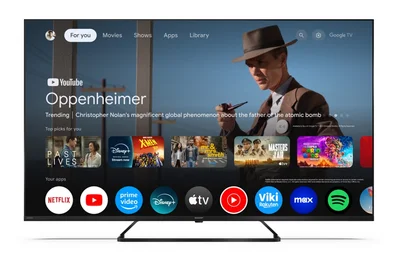 Sharp 50HP6265E, 50" QLED Google TV, 4K Ultra HD  3840x2160 Frameless, 1 000 000:1, AQUOS, DVB-T/T2/C/S/S2, Active Motion 1000, HDR10, Dolby Atmos, Dolby Vision, Google Assistant, Google Cast, HDMI 2.1 with eARC, 3.5mm Headphone jack / line-out, USB, Wi-