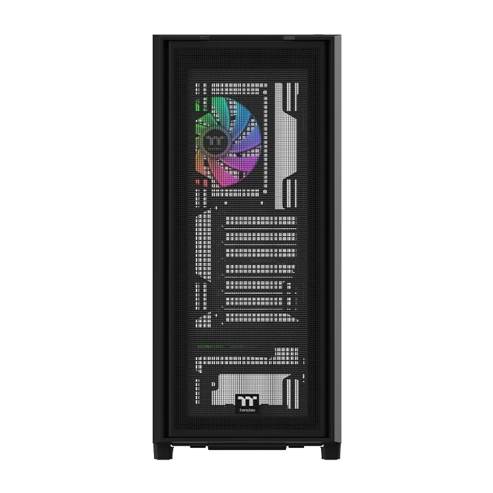 Кутия за компютър Thermaltake S380 TG ARGB Middle Tower, черен, прозрачен страничен капак