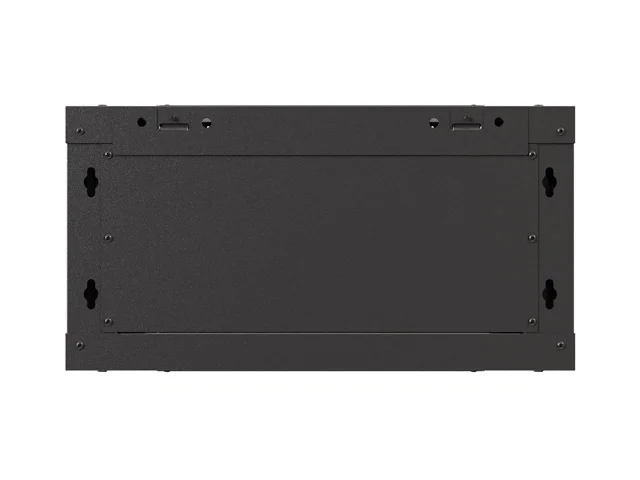 Lanberg rack cabinet 19" wall-mount 4U/540x350 (flat pack) with glass door black