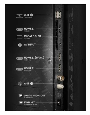 Hisense 55" E7Q Pro, 4K Ultra HD 3840x2160, QLED, Quantum Dot, 144Hz, HDR 10+ adaptive, HLG, Dolby Vision, DTS Virtual X, Smart TV, WiFi 5GHz, WiFi Direct, BT, Anyview Cast, 3xHDMI, 2xUSB, LAN, CI+, DVB-T2/C/S2, Black