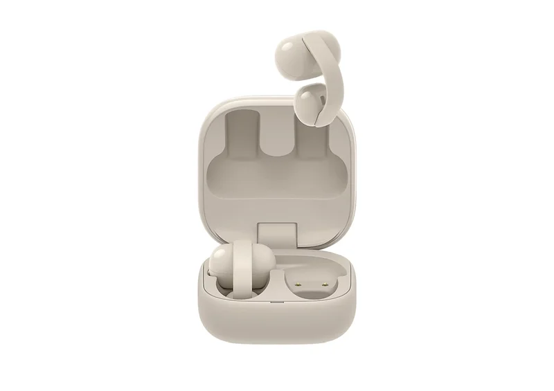 Безжични слушалки Sony – LinkBuds Clip WF-LC900, open-ear, greige