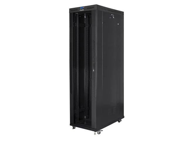 Lanberg rack cabinet 19" free-standing 47U/800x1200 (flat pack) with glass door lcd black v2