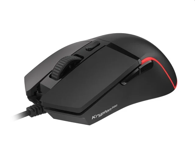 Гейминг мишка Genesis Krypton 220 RGB 6400 DPI, 6 бутона, оптичен сензор, черна