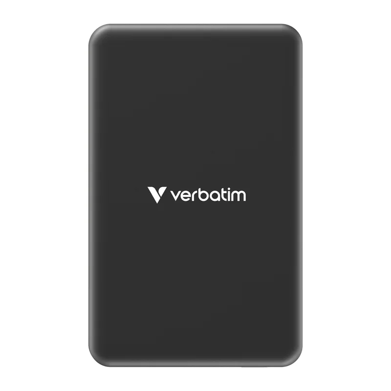 Verbatim Charge 'n' Go Essentials Power Bank Magnetic Wireless 5000mAh Black