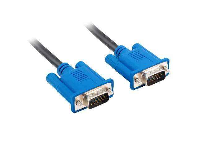 VGA кабел Lanberg 1.8m двоен екран, 2x феритно ядро, черен