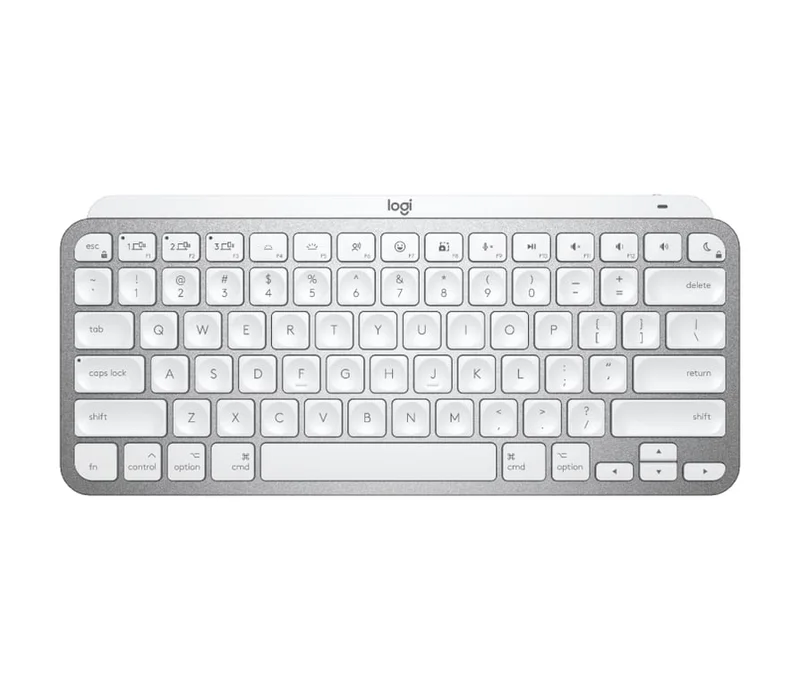 Клавиатура Logitech MX Keys Mini for Mac – Pale Grey, безжична, подсветка, US Intl