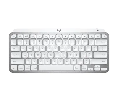Клавиатура Logitech MX Keys Mini for Mac – Pale Grey, безжична, подсветка, US Intl