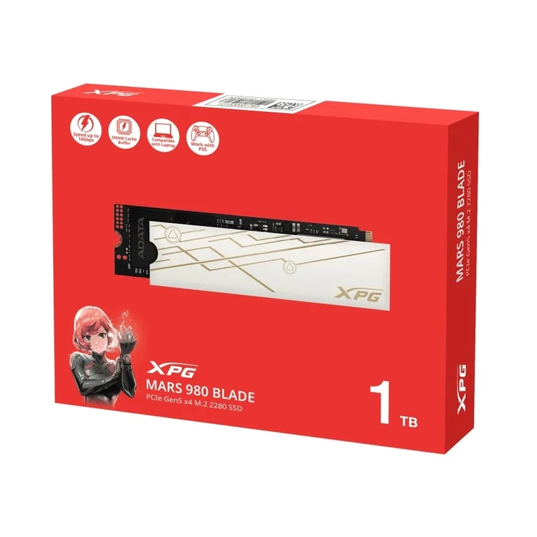 SSD диск ADATA MARS 980 Blade 1TB PCIe Gen 5 M.2 (2280) Silver