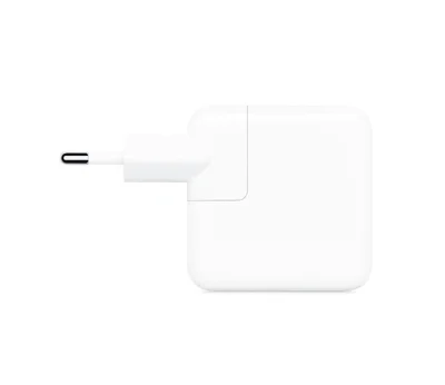 Захранващ адаптер Apple USB-C 30W Бял