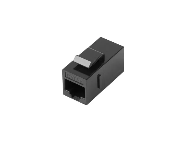 Конектор Lanberg Keystone Feed-thru RJ45 към RJ45 UTP Cat.5e черен