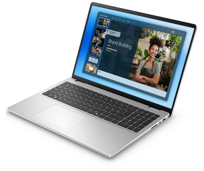 Dell 16 DC16251, Intel Core 5 120U (10 cores, up to 5.0 GHz), 16.0" FHD+(1920x1200) AG, 300nits, 16GB, 2x8GB, DDR5, 5200 MT/s, 512GB M.2 PCIe, Intel Graphics, Cam, FPR, Wi-Fi 6E, Backlit Kb, Win 11 Pro, Silver, Aluminium,3Y PS