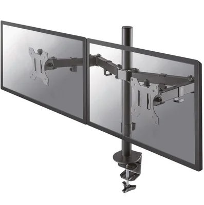 Neomounts Flat Screen Desk Mount (clamp/grommet) for 2 screens, 10"-32"