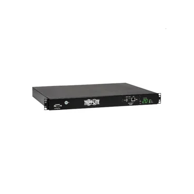 Tripp Lite by Eaton 3.8kW Single-Phase Switched Automatic Transfer Switch PDU, Two 200-240V C20 Inlets, 8 C13 & 2 C19 Outputs, 1U, TAA