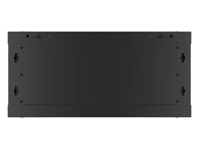 Lanberg rack cabinet 19" wall-mount 4U/600x450 with perforated door black (flat pack)